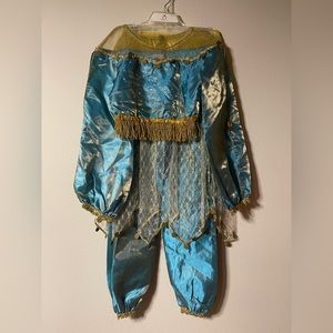 Princess Jasmine Rare Vintage Costume Halloween Girls 7-8. Disney Store 2 NEW